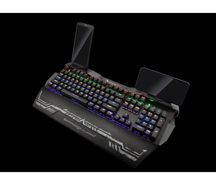 Dragon War GK-010 Gaming Keyboard Steel Wing Optical Switch With RGB - Black - Zoom Image 3