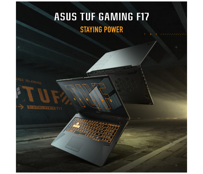 Asus FX706HEB-HX085W TUF Gaming 17.3 Inch FHD Intel Core i7 11800H Processor 16GB RAM 512GB SSD 4GB NVIDIA Geforce RTX 3050Ti Graphics Windows 11 Home - Grey - Zoom Image 7