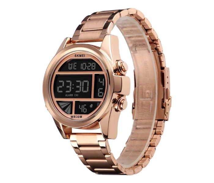 Skmei 1448 Fashion Luxury Waterproof Chronograph Digital Wristwatch for Men - Rose Gold - Zoom Image 2