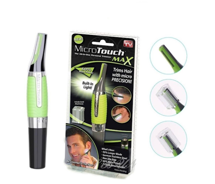 GTC Nose, Ear And Eyebrow Professional Hair Trimmer For Men - Black And Green - Zoom Image 3