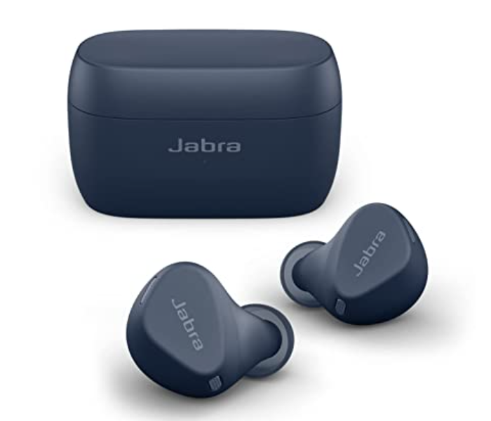 Jabra Elite 4 Active In-Ear Bluetooth Earbuds with Mic - Navy - Zoom Image 1