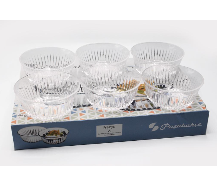 Gitco 530156 6 Piece Set Pasabahce Frezya Glass Bowl - Zoom Image