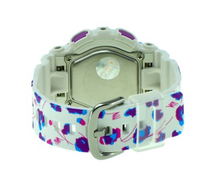 Casio BA-110FL-7ADR Baby-G Flower Leopard Analog-Digital Sports Watch - White - Zoom Image 2