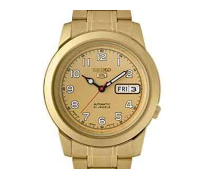 Seiko SNKK38J1Q Stainless Steel Automatic Analog Watch for Men - Gold - Zoom Image