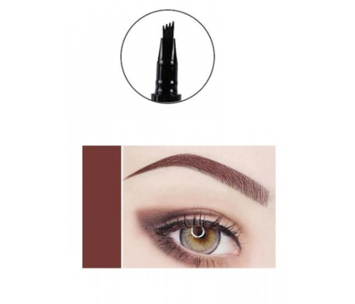 2 in 1 Shaberry Pack of 2 Eyebrow 4-tip and Eyeliner Pen - Chocolate Brown and Black - Zoom Image 2