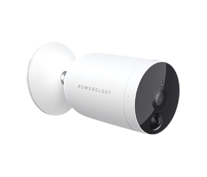 Powerology PSOBCFWH Wi-Fi Smart Outdoor Wireless Camera - White - Zoom Image 1