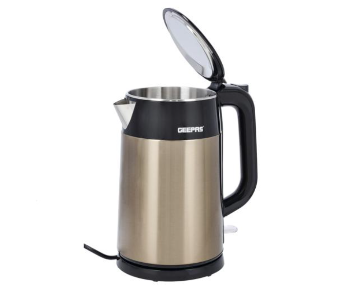 Geepas GK38052 1.7 Litre 1800 Watts Double Layer Electric Kettle - Silver and Black - Zoom Image 8