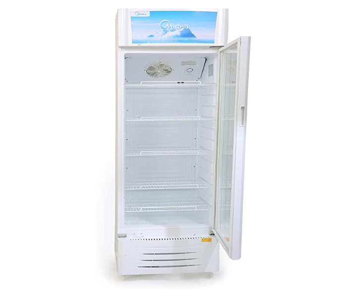 Midea HS-411S 411 Litres Showcase Chiller Vertical Chiller - White - Zoom Image 2