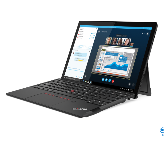 Lenovo ThinkPad X12 20UW0055AD Detachable 12.3 Inch FHD Intel Core i7-1160G7 Processor 16GB DDR4 RAM 512GB SSD Intel Iris Xe Graphics Windows 11 Pro 64 - Black - Zoom Image 1