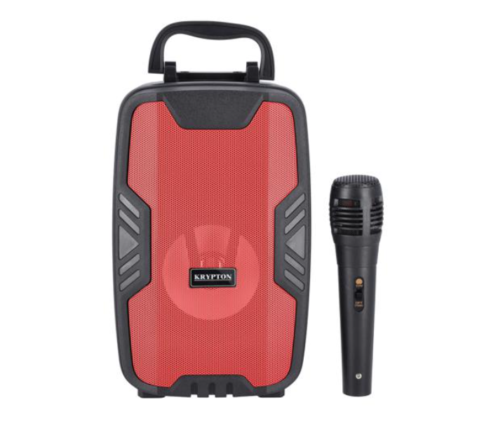 Krypton KNMS5202 Portable and Rechargeable Speaker with Microphone - Black - Zoom Image 1