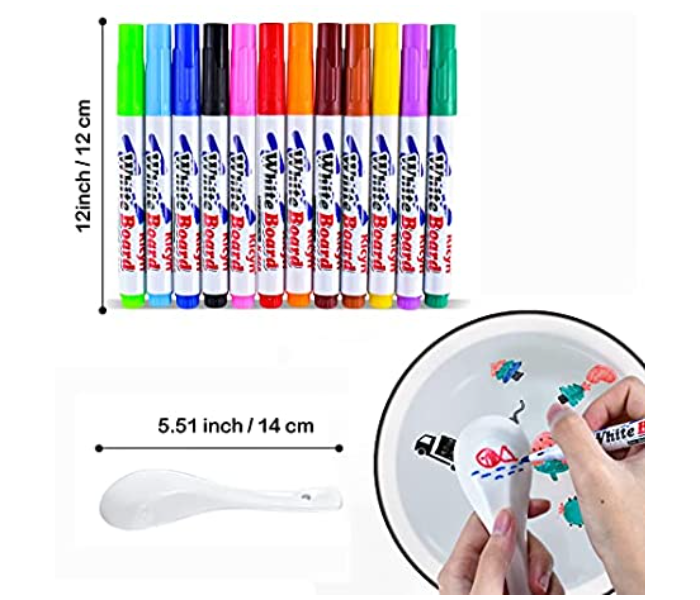 Generic Magical Doodle Drawing Water Painting Pens with A Ceramic Spoon for Kids - Zoom Image 7