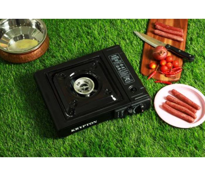 Krypton KNGC6338 Portable Gas Stove - Black - Zoom Image 2