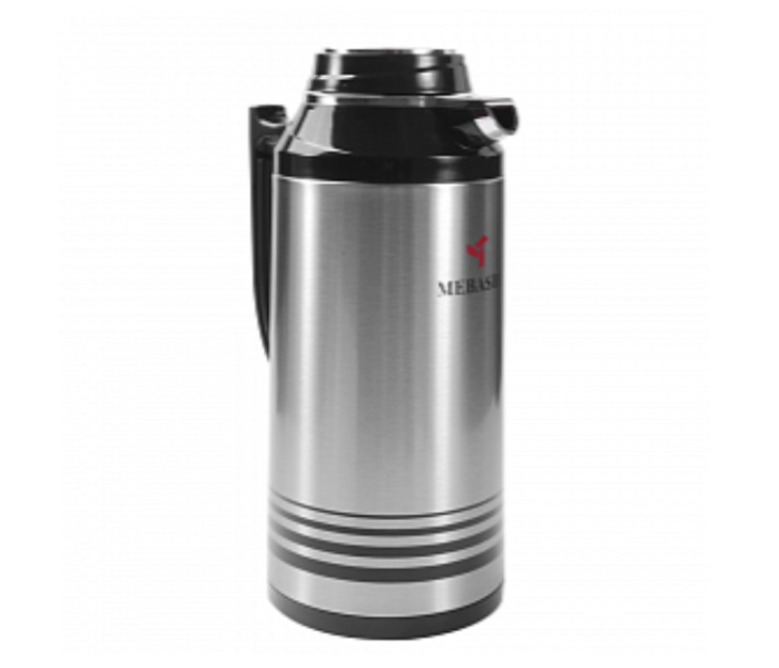 Mebashi ME-STG1300S 1.3 Litre Stainless Steel Vacuum Flask - Black and Silver - Zoom Image 1