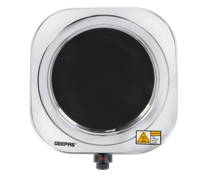 Geepas GHP32023 Stainless Steel Single Hot Plate - Black and Silver - Zoom Image 1