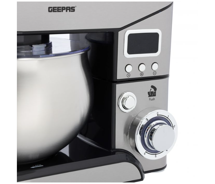 Geepas GSM43046 1300 Watts Digital Multi-Function Kitchen Machine - Silver and Black - Zoom Image 7