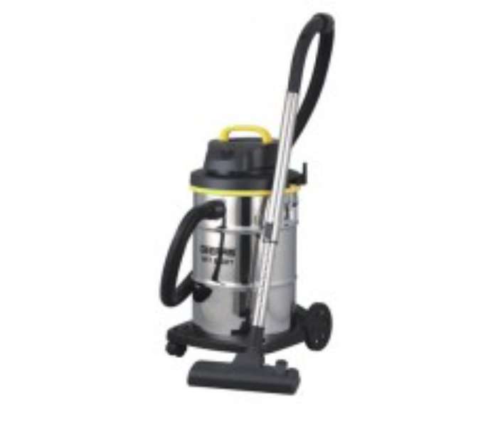 Geepas GVC19012 Wet and Dry Stainless Steel Vacuum Cleaner - Black and Silver - Zoom Image