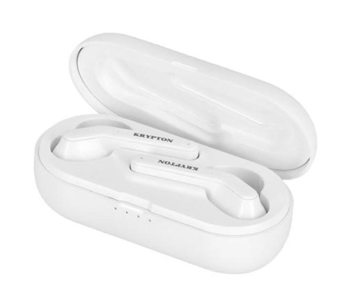 Krypton KNTWS5376 Wireless Bluetooth Earbuds - White - Zoom Image 1