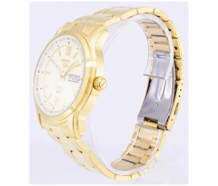 Seiko SNKP20J1Q Stainless Steel Automatic Analog Watch for Men - Gold - Zoom Image 2