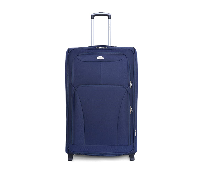 Tayyara Soft Shell 24 Inch Luggage Suitcase Ultra Lightweight Expandable With 2 Wheels - Blue - Zoom Image 2