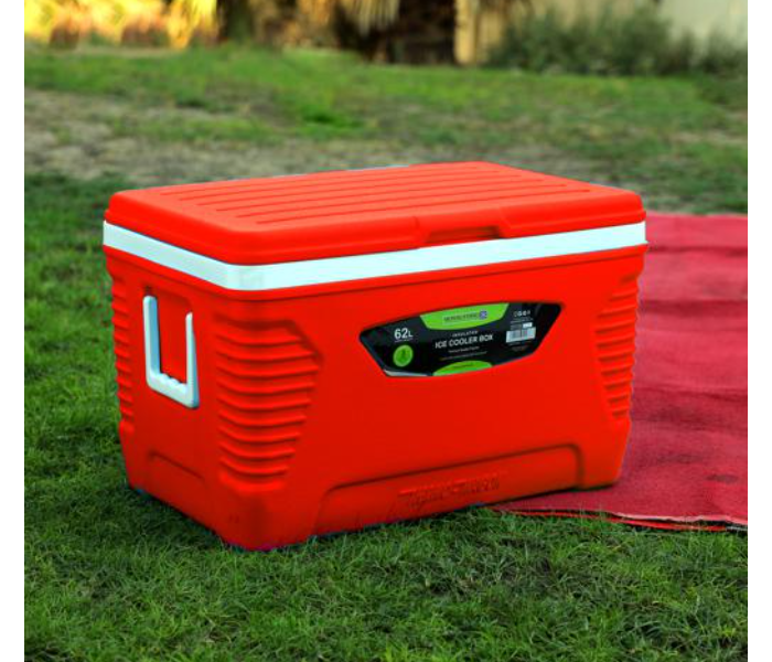 Royalford RF10480 62Litre Insulated Ice Cooler Box - Red - Zoom Image 2