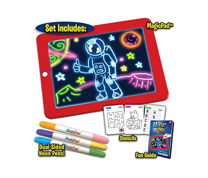 Generic Magic Pad Light Up Write LED Board, Learning Tablet Colorful Effects - Zoom Image 1