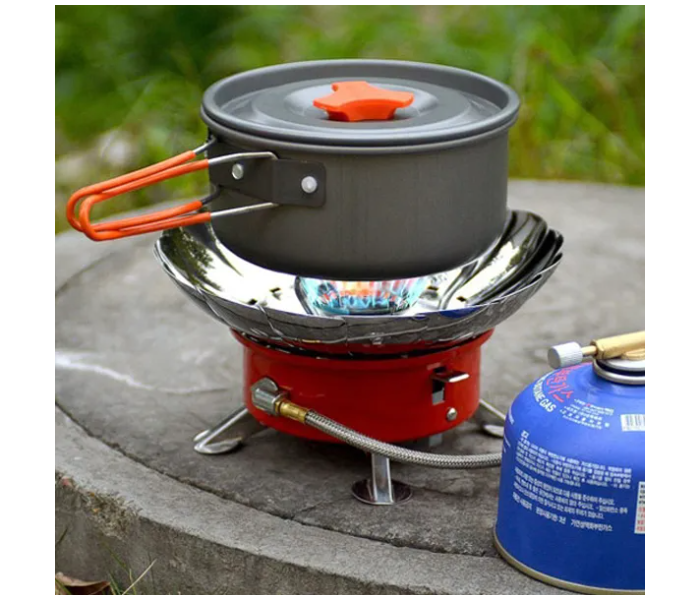 Kovar K-203 2800Watts Copper Stainless Steel Windproof Camping Stove - Red and Silver - Zoom Image 3