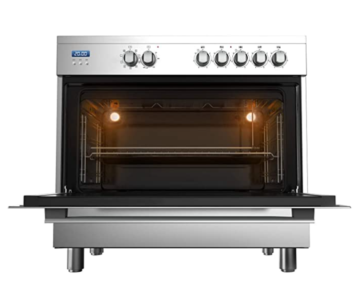 Midea VSVC96048 Cooker 90X60Cm Ceramic Cooking Range with Schott Glass - Stainless Steel - Zoom Image 3