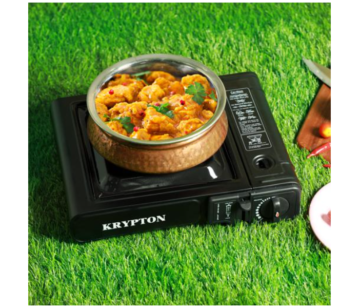 Krypton KNGC6338 Portable Gas Stove - Black - Zoom Image 4