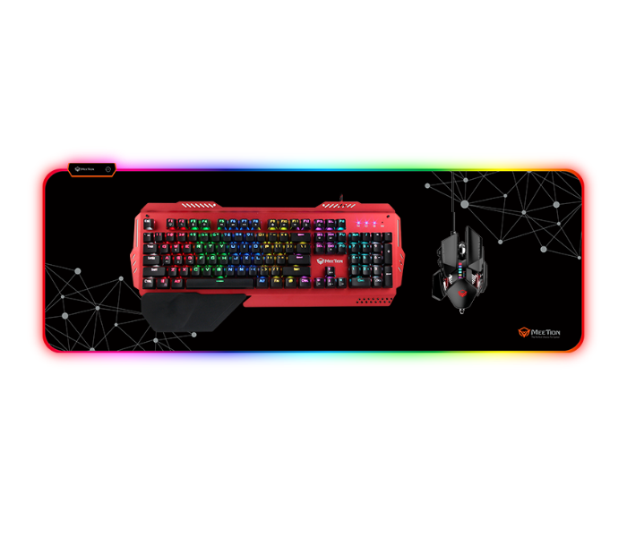 Meetion MT-PD121 Backlight RGB Gaming Mouse Pad - Black - Zoom Image 3