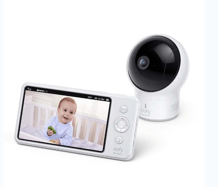 Eufy T83212D1 720p Baby Montor 720P Card Baby Monitor - Black and White - Zoom Image 1