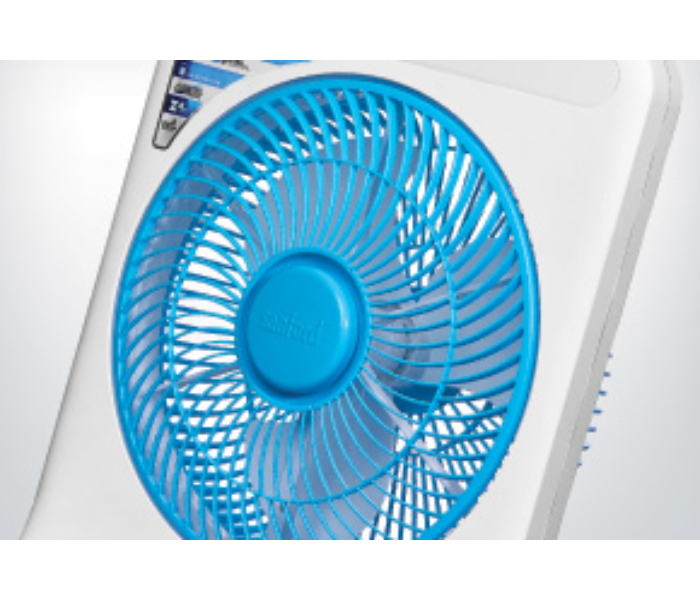 Sanford SF919BFN 12 Inch Rechargeable Box Fan - White and Blue - Zoom Image 5