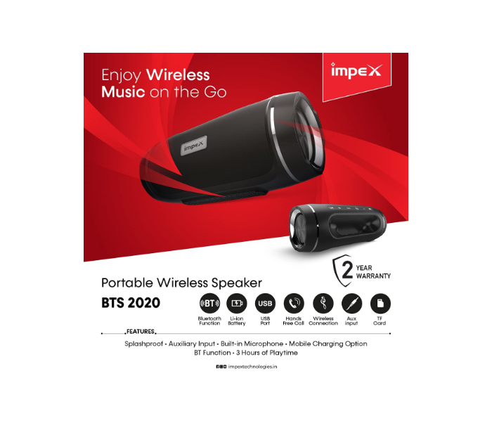 Impex BTS2020 2.0 Multimedia Speaker - Blackv - Zoom Image 2