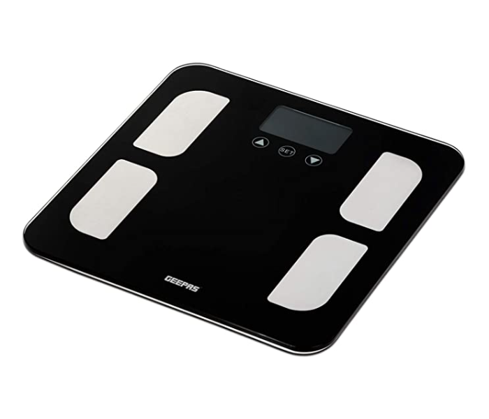 Geepas GBS46505UK Digit Body Fat Weighing Scale - Black - Zoom Image 1