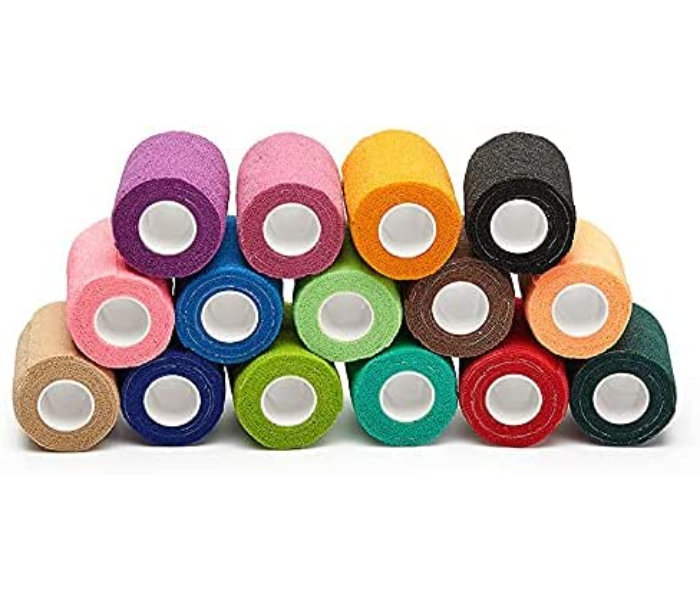 Galaxy 12 Rolls Self-Adherent Non Woven Bandage Wrap - Zoom Image 2