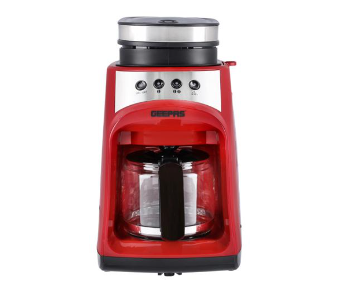 Geepas GCM41512 0.6 Litre 4 Cups Grinder and Drip Coffee Maker - Red and Black - Zoom Image 5