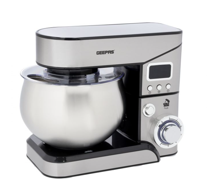 Geepas GSM43046 1300 Watts Digital Multi-Function Kitchen Machine - Silver and Black - Zoom Image 9