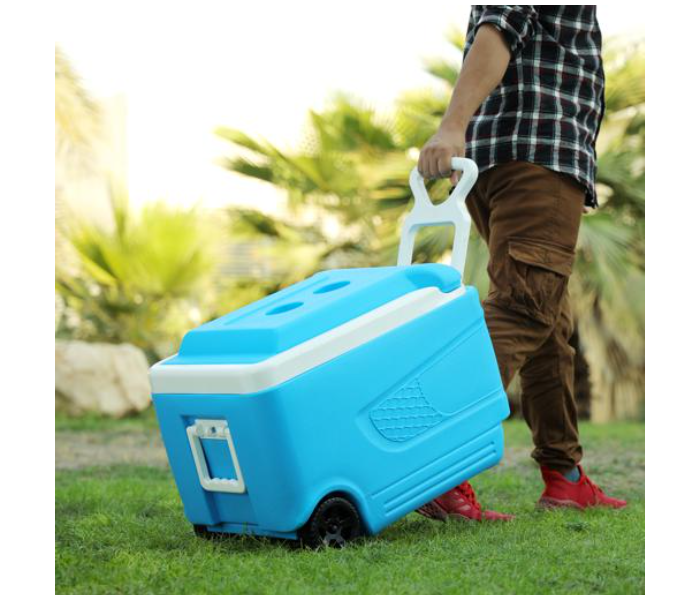 Royalford RF10482 45Litre Insulated Trolley Ice Cooler Box - Blue - Zoom Image 3