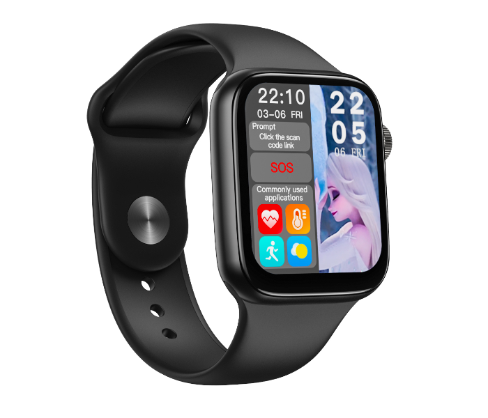 Modio MW09 1.69 Inch 210mAh Health and Fitness Smart Watch - Black - Zoom Image 3