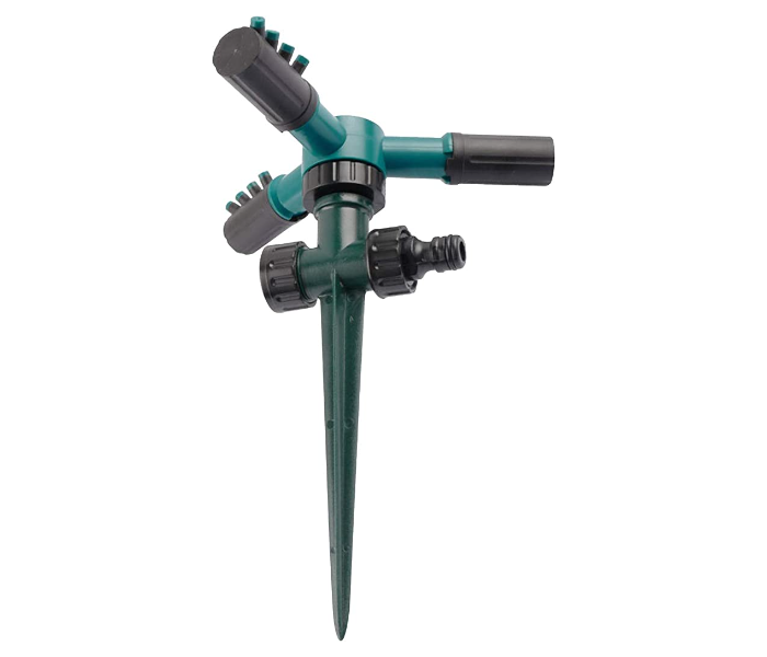 Rotating Garden Sprinkler Gardening Watering System - Black and Green - Zoom Image 1