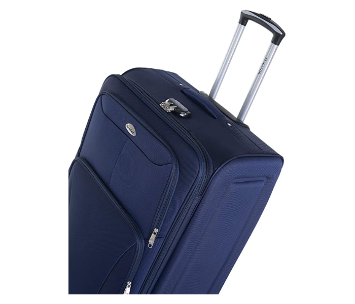 Tayyara Soft Shell 28 Inch Luggage Suitcase Ultra Lightweight Expandable With 2 Wheels - Blue - Zoom Image 4