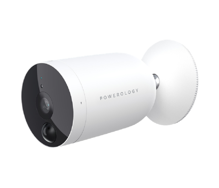 Powerology PSOBCFWH Wi-Fi Smart Outdoor Wireless Camera - White - Zoom Image 2