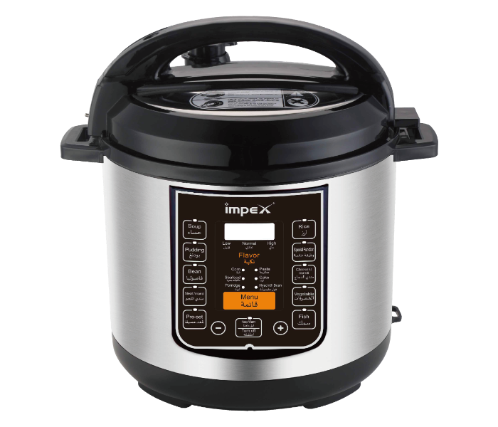 Impex EPC 12 Litre 1600 Watts Electric Cooker - Silver and Black - Zoom Image 1