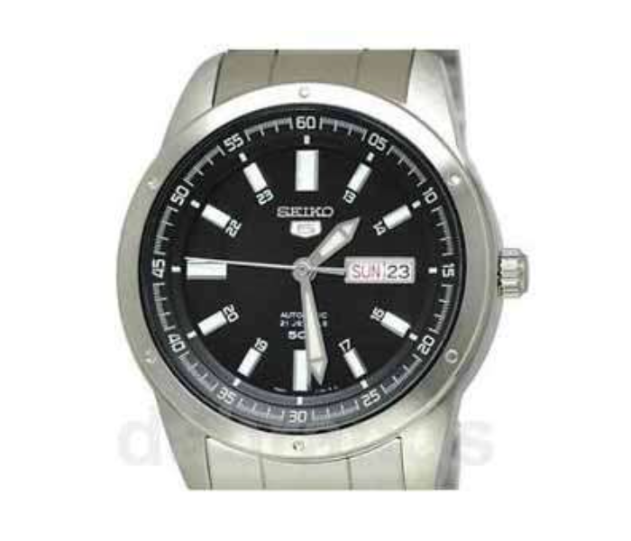 Seiko SNKN13J1Q Stainless Steel Automatic Analog Watch for Men - Silver - Zoom Image