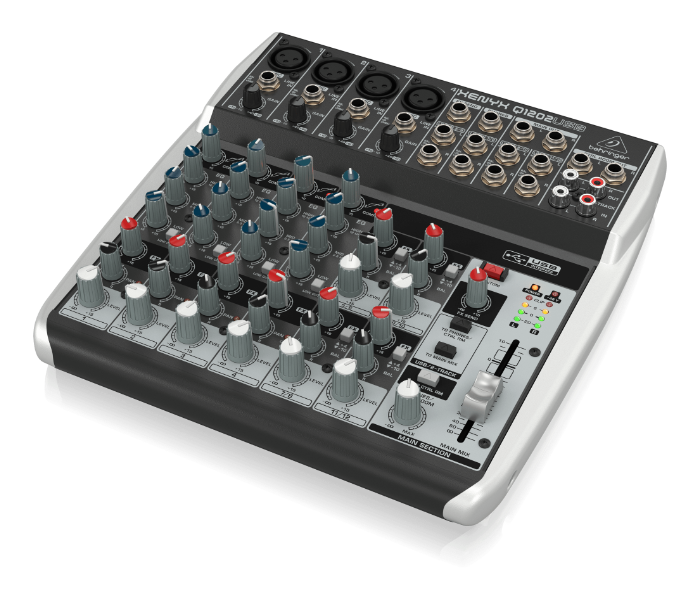 Behringer XENYX Q1202USB Premium 12-Input 2-Bus Mixer - Black - Zoom Image 3