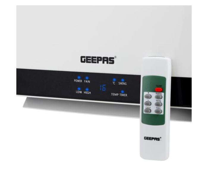 Geepas GWH28519 2000 Watts PTC Ceramic Wall Heater - White and Black - Zoom Image 8