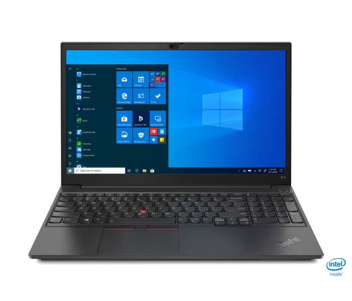 Lenovo 20TD000AGR Notebook E15 15.6 Inch FHD Intel Core i7 1165G7 Processor 16GB RAM DDR4 512GB SSD Integrated Intel Iris Xe Graphics DOS - Black - Zoom Image 1