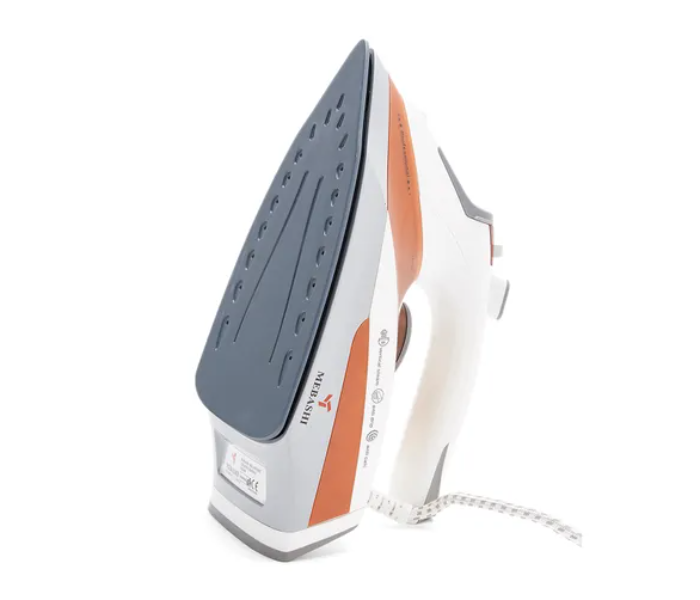 Mebashi ME-SIR5003 2000 Watts 280ml Steam Iron - White and Orange - Zoom Image 2