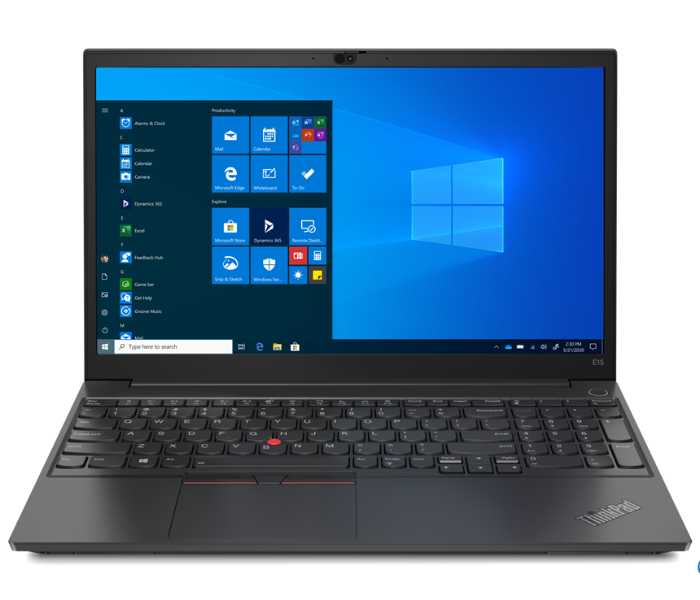 Lenovo 20TD006FUE NoteBook E15 15.6 Inch FHD Intel Core i5 1135G7 Processor 8GB DDR4 RAM 512GB SSD 2GB NVIDIA GeForce MX350 GDDR5 Graphics DOS - Black - Zoom Image 1