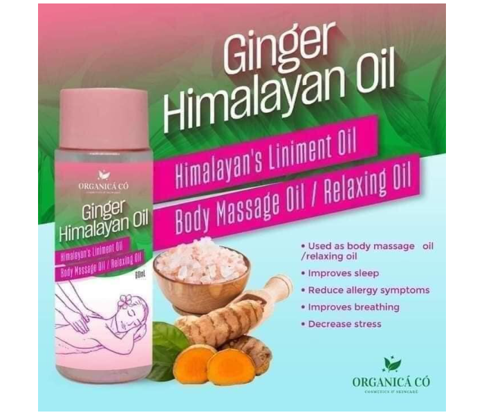 Organica Co GMOL01 Ginger Himalayan Body Massage Oil - Zoom Image 4