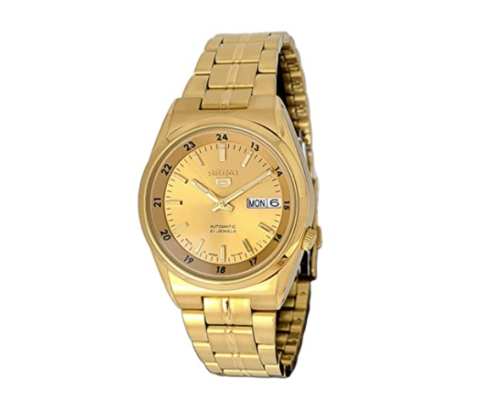 Seiko SNK574J1Q Stainless Steel Analog Watch for Men - Gold - Zoom Image 1